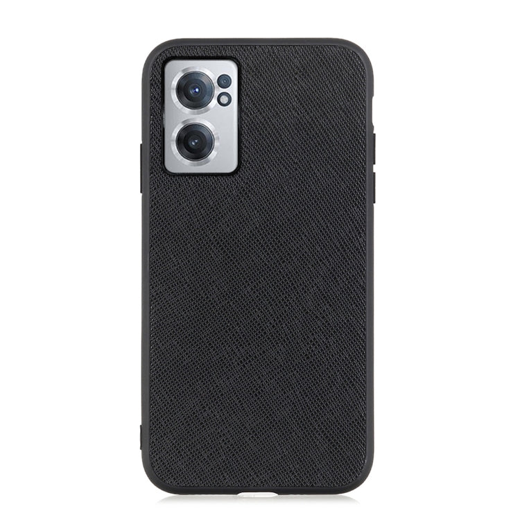 Custodia per telefono in vera pelle con trama incrociata, For OnePlus Nord CE 2 5G, For Xiaomi Redmi K40S 5G, For Xiaomi Redmi K50/K50 Pro Fine Hole Version, For Huawei nova 9 SE Fine Hole Version