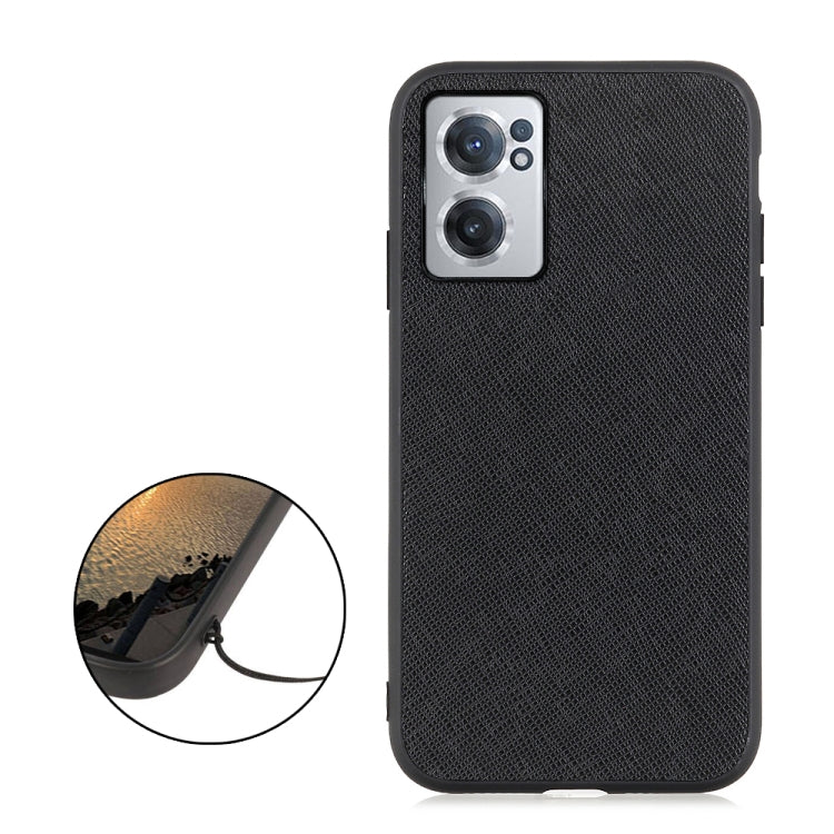 Custodia per telefono in vera pelle con trama incrociata, For OnePlus Nord CE 2 5G, For Xiaomi Redmi K40S 5G, For Xiaomi Redmi K50/K50 Pro Fine Hole Version, For Huawei nova 9 SE Fine Hole Version