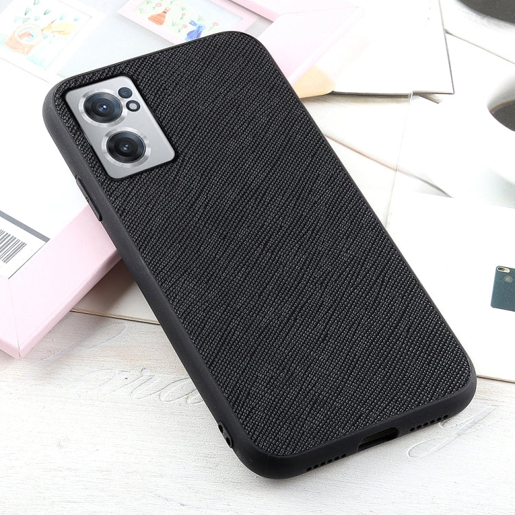 Custodia per telefono in vera pelle con trama incrociata, For OnePlus Nord CE 2 5G, For Xiaomi Redmi K40S 5G, For Xiaomi Redmi K50/K50 Pro Fine Hole Version, For Huawei nova 9 SE Fine Hole Version