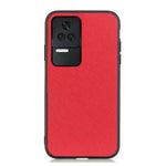 Custodia per telefono in vera pelle con trama incrociata, For OnePlus Nord CE 2 5G, For Xiaomi Redmi K40S 5G, For Xiaomi Redmi K50/K50 Pro Fine Hole Version, For Huawei nova 9 SE Fine Hole Version