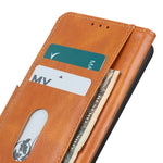 Custodia per telefono in pelle a conchiglia orizzontale con texture cavallo pazzo Mirren con supporto, slot per carte e portafoglio, For Xiaomi Poco M4 Pro 4G