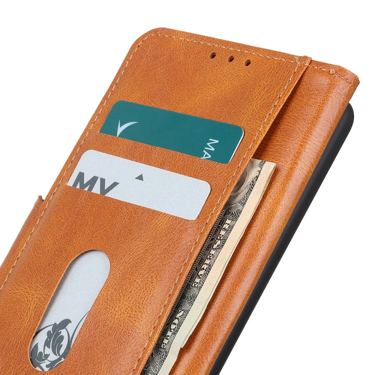 Custodia per telefono in pelle a conchiglia orizzontale con texture cavallo pazzo Mirren con supporto, slot per carte e portafoglio, For Xiaomi Poco M4 Pro 4G