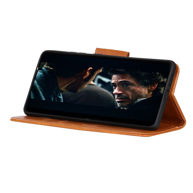 Custodia per telefono in pelle a conchiglia orizzontale con texture cavallo pazzo Mirren con supporto, slot per carte e portafoglio, For Xiaomi Poco M4 Pro 4G