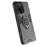 Custodia protettiva antiurto per PC + TPU con supporto per anello magnetico, For OPPO Find X5, For Realme C35