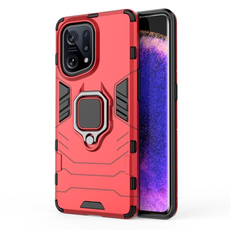 Custodia protettiva antiurto per PC + TPU con supporto per anello magnetico, For OPPO Find X5, For Realme C35
