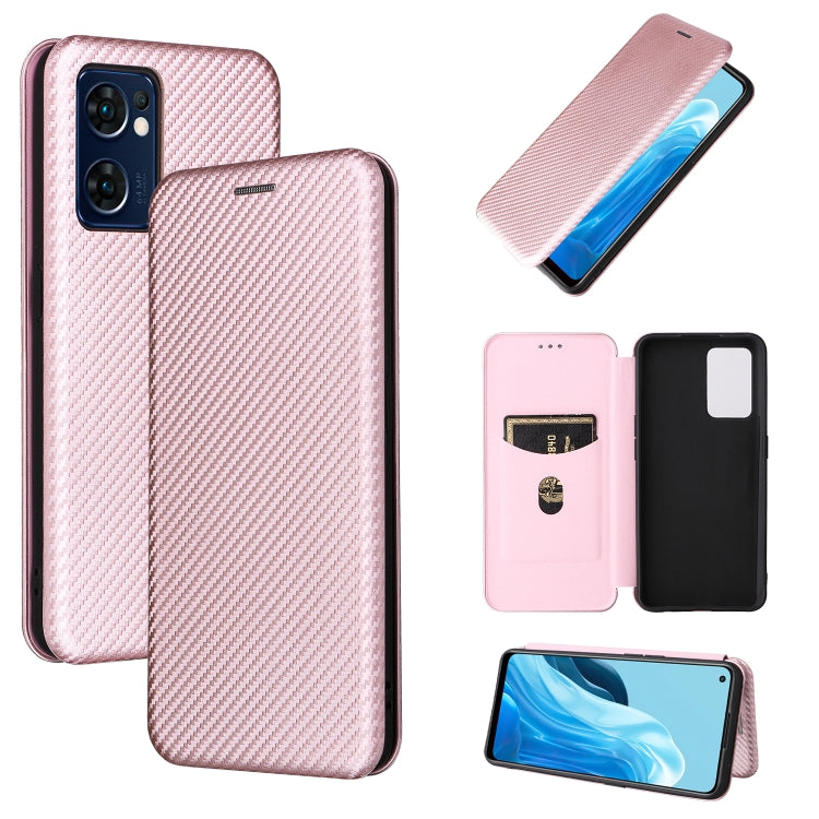Custodia per telefono in pelle magnetica con trama in fibra di carbonio, For OPPO Find X5 Lite, For OPPO Realme 9 Pro, For Xiaomi Redmi Note 11 4G / Note 11S 4G, For Nokia G11 / G21