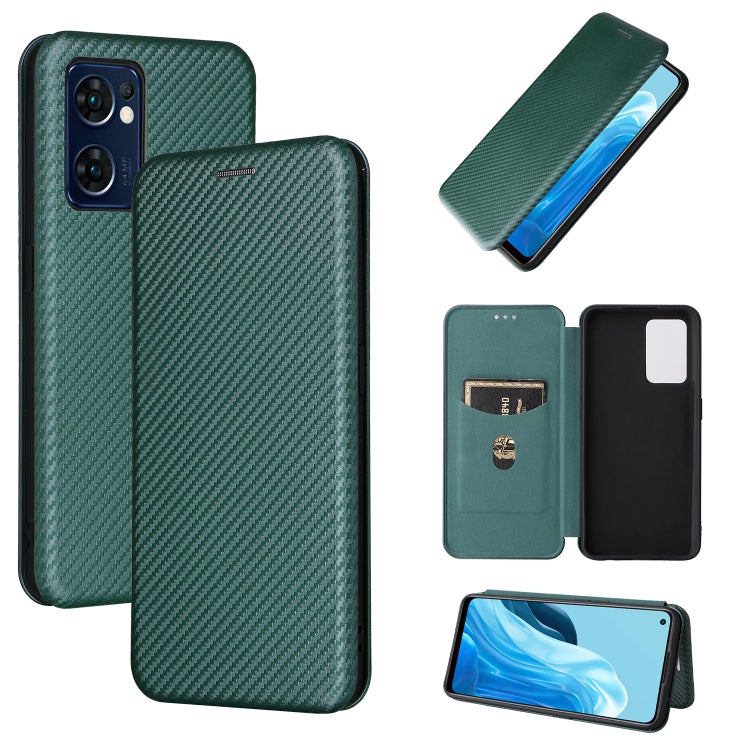 Custodia per telefono in pelle magnetica con trama in fibra di carbonio, For OPPO Find X5 Lite, For OPPO Realme 9 Pro, For Xiaomi Redmi Note 11 4G / Note 11S 4G, For Nokia G11 / G21