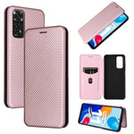 Custodia per telefono in pelle magnetica con trama in fibra di carbonio, For OPPO Find X5 Lite, For OPPO Realme 9 Pro, For Xiaomi Redmi Note 11 4G / Note 11S 4G, For Nokia G11 / G21