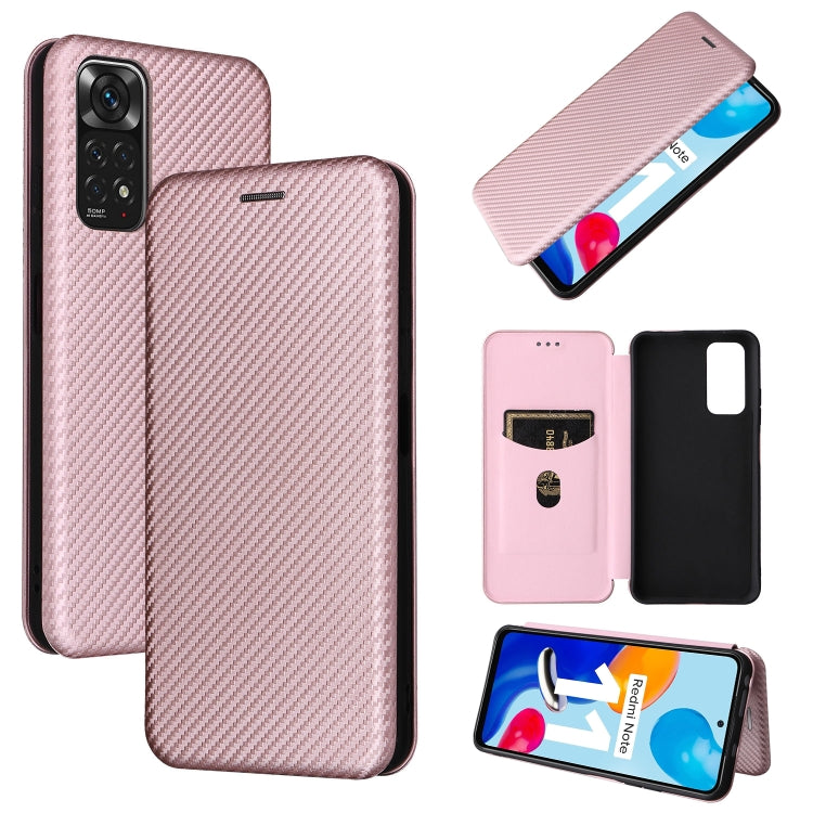 Custodia per telefono in pelle magnetica con trama in fibra di carbonio, For OPPO Find X5 Lite, For OPPO Realme 9 Pro, For Xiaomi Redmi Note 11 4G / Note 11S 4G, For Nokia G11 / G21