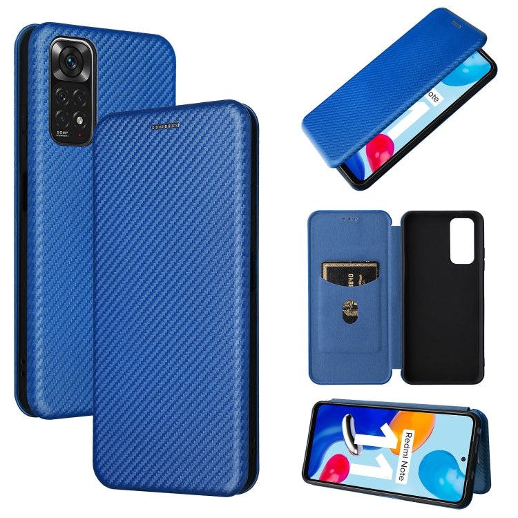 Custodia per telefono in pelle magnetica con trama in fibra di carbonio, For OPPO Find X5 Lite, For OPPO Realme 9 Pro, For Xiaomi Redmi Note 11 4G / Note 11S 4G, For Nokia G11 / G21