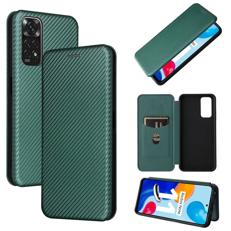 Custodia per telefono in pelle magnetica con trama in fibra di carbonio, For OPPO Find X5 Lite, For OPPO Realme 9 Pro, For Xiaomi Redmi Note 11 4G / Note 11S 4G, For Nokia G11 / G21
