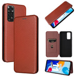 Custodia per telefono in pelle magnetica con trama in fibra di carbonio, For OPPO Find X5 Lite, For OPPO Realme 9 Pro, For Xiaomi Redmi Note 11 4G / Note 11S 4G, For Nokia G11 / G21