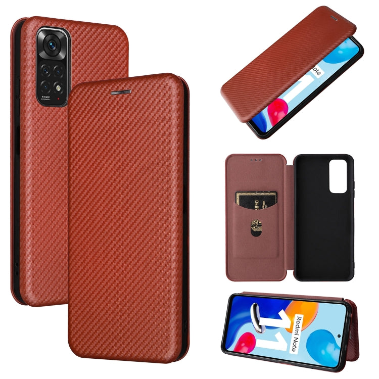 Custodia per telefono in pelle magnetica con trama in fibra di carbonio, For OPPO Find X5 Lite, For OPPO Realme 9 Pro, For Xiaomi Redmi Note 11 4G / Note 11S 4G, For Nokia G11 / G21