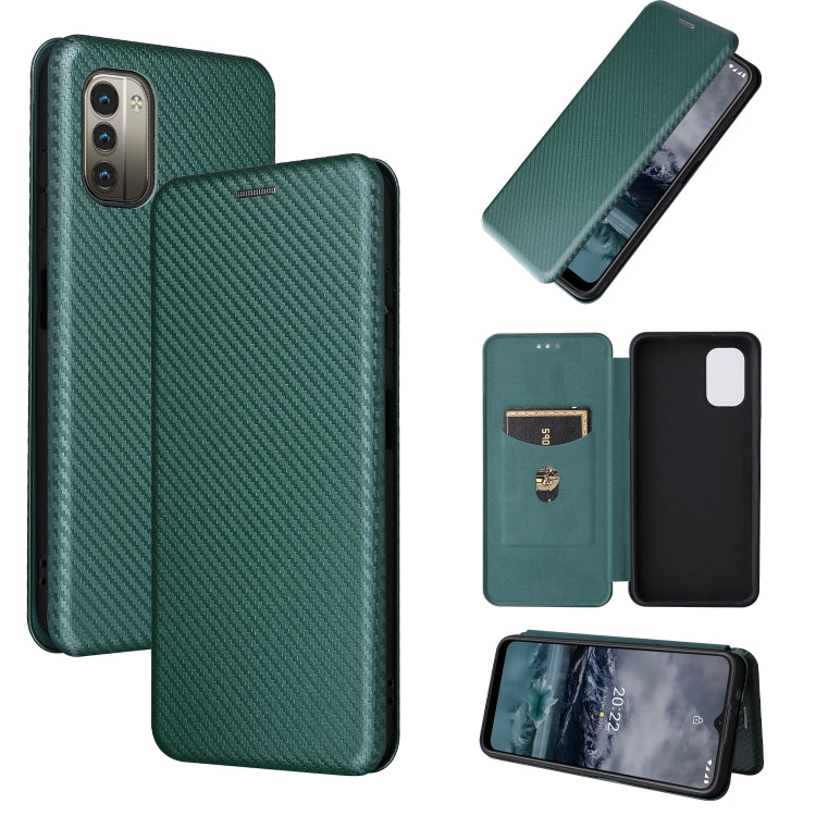 Custodia per telefono in pelle magnetica con trama in fibra di carbonio, For OPPO Find X5 Lite, For OPPO Realme 9 Pro, For Xiaomi Redmi Note 11 4G / Note 11S 4G, For Nokia G11 / G21