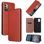 Custodia per telefono in pelle magnetica con trama in fibra di carbonio, For OPPO Find X5 Lite, For OPPO Realme 9 Pro, For Xiaomi Redmi Note 11 4G / Note 11S 4G, For Nokia G11 / G21