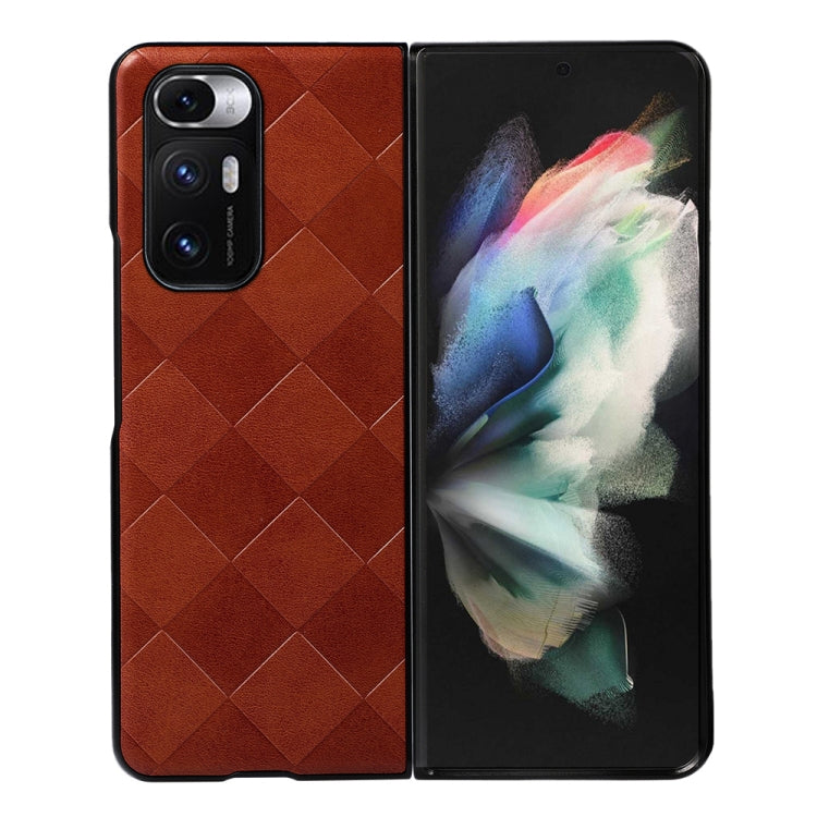 Custodia per telefono in PU scozzese intrecciata, For Xiaomi Redmi K40S 5G, For Xiaomi Redmi K50 / K50 Pro 5G, For Xiaomi Redmi Note 11 4G / Note 11S, For Xiaomi Mi Mix Fold