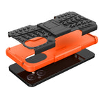 Custodia per telefono in TPU + PC antiurto con trama di pneumatici con supporto, For OnePlus Nord N20 5G, For Samsung Galaxy A73 5G, For Samsung Galaxy A23