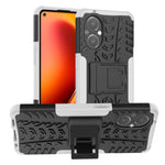 Custodia per telefono in TPU + PC antiurto con trama di pneumatici con supporto, For OnePlus Nord N20 5G, For Samsung Galaxy A73 5G, For Samsung Galaxy A23