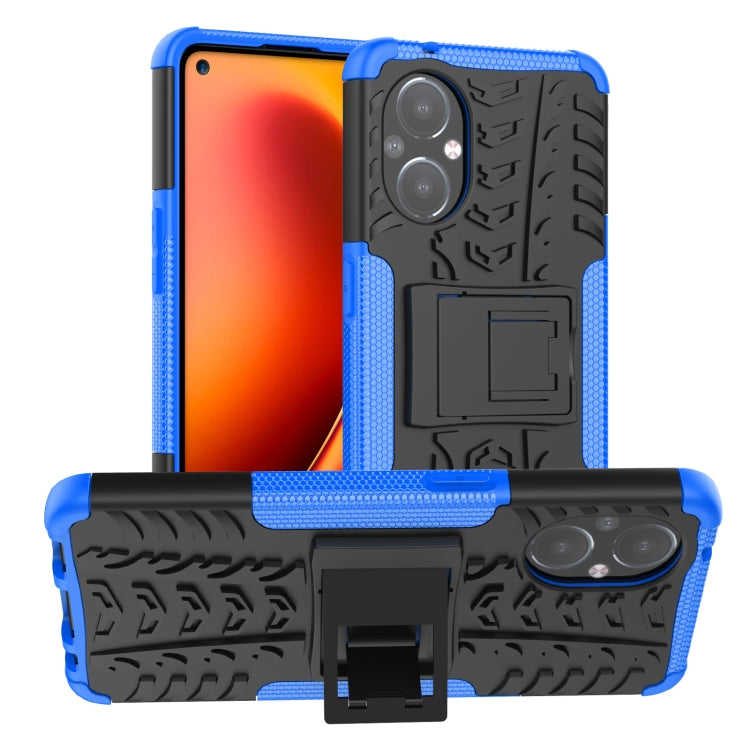 Custodia per telefono in TPU + PC antiurto con trama di pneumatici con supporto, For OnePlus Nord N20 5G, For Samsung Galaxy A73 5G, For Samsung Galaxy A23