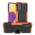 Custodia per telefono in TPU + PC antiurto con trama di pneumatici con supporto, For OnePlus Nord N20 5G, For Samsung Galaxy A73 5G, For Samsung Galaxy A23