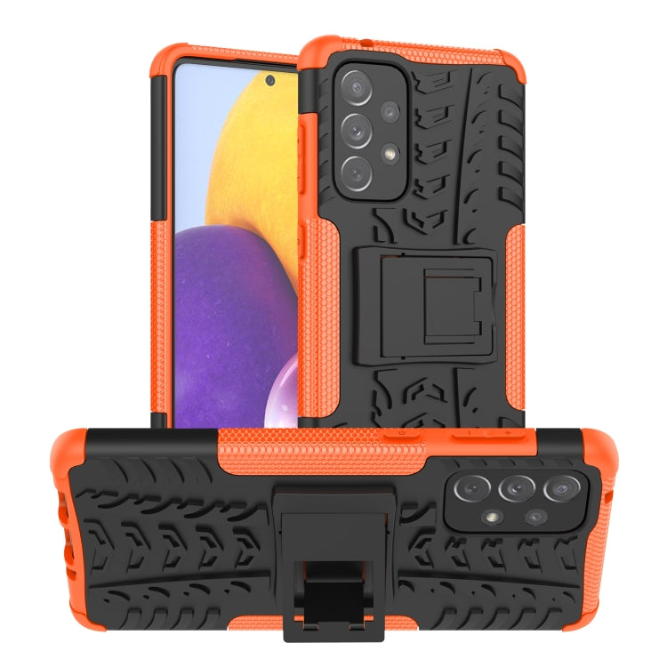 Custodia per telefono in TPU + PC antiurto con trama di pneumatici con supporto, For OnePlus Nord N20 5G, For Samsung Galaxy A73 5G, For Samsung Galaxy A23