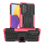 Custodia per telefono in TPU + PC antiurto con trama di pneumatici con supporto, For OnePlus Nord N20 5G, For Samsung Galaxy A73 5G, For Samsung Galaxy A23