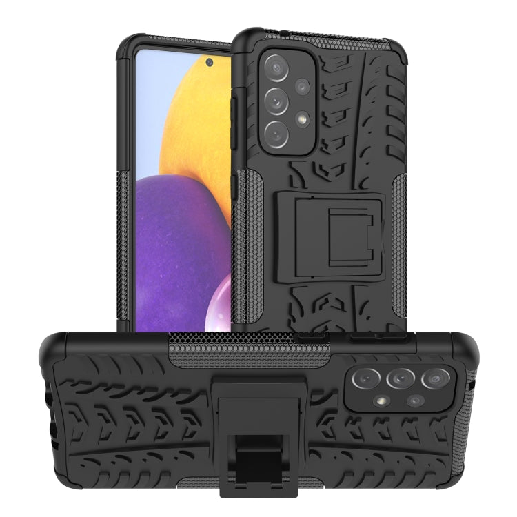 Custodia per telefono in TPU + PC antiurto con trama di pneumatici con supporto, For OnePlus Nord N20 5G, For Samsung Galaxy A73 5G, For Samsung Galaxy A23