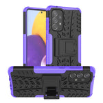 Custodia per telefono in TPU + PC antiurto con trama di pneumatici con supporto, For OnePlus Nord N20 5G, For Samsung Galaxy A73 5G, For Samsung Galaxy A23