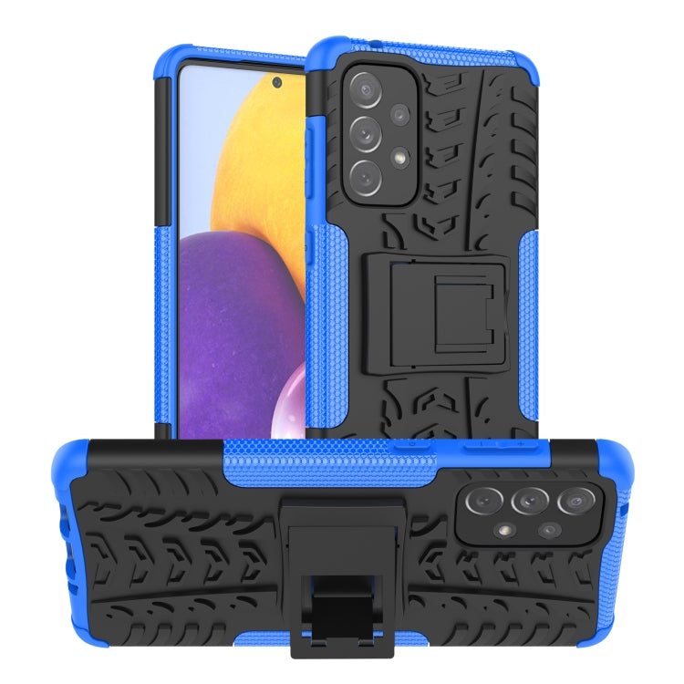 Custodia per telefono in TPU + PC antiurto con trama di pneumatici con supporto, For OnePlus Nord N20 5G, For Samsung Galaxy A73 5G, For Samsung Galaxy A23