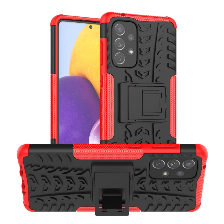 Custodia per telefono in TPU + PC antiurto con trama di pneumatici con supporto, For OnePlus Nord N20 5G, For Samsung Galaxy A73 5G, For Samsung Galaxy A23