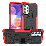 Custodia per telefono in TPU + PC antiurto con trama di pneumatici con supporto, For OnePlus Nord N20 5G, For Samsung Galaxy A73 5G, For Samsung Galaxy A23