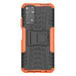Custodia per telefono in TPU + PC antiurto con trama di pneumatici con supporto, For Xiaomi Redmi Note 11S 4G International Version, For Xiaomi Redmi Note 11 Pro 5G International Version