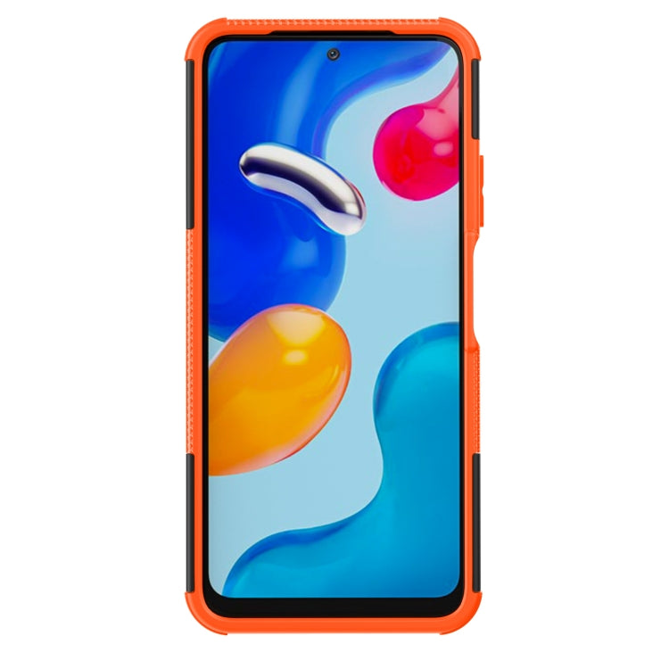 Custodia per telefono in TPU + PC antiurto con trama di pneumatici con supporto, For Xiaomi Redmi Note 11S 4G International Version, For Xiaomi Redmi Note 11 Pro 5G International Version