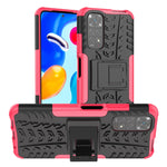 Custodia per telefono in TPU + PC antiurto con trama di pneumatici con supporto, For Xiaomi Redmi Note 11S 4G International Version, For Xiaomi Redmi Note 11 Pro 5G International Version