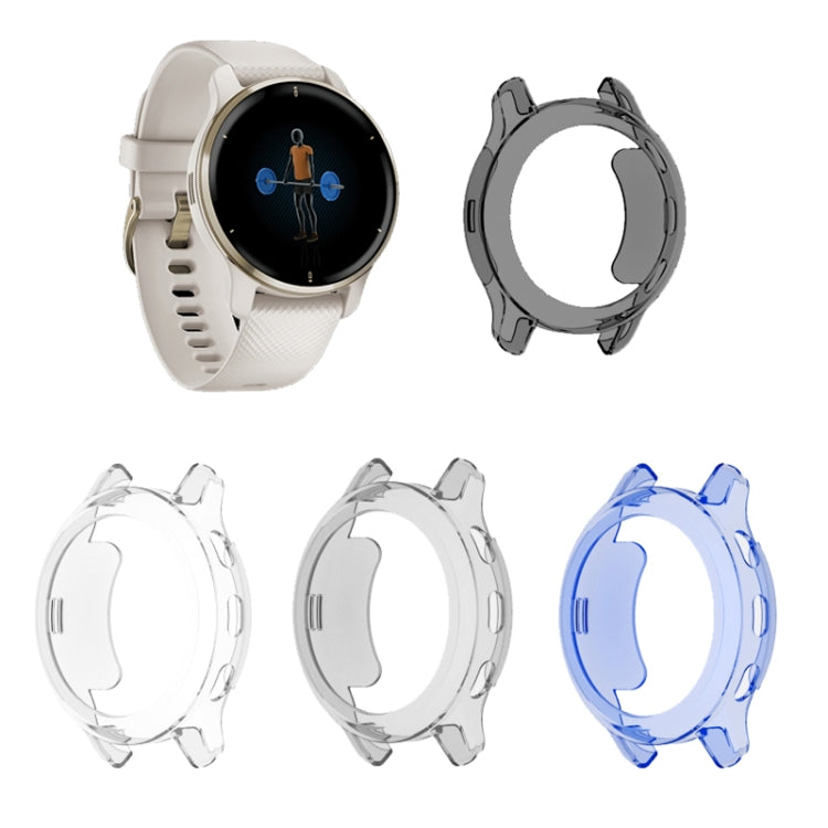 Custodia per orologio color caramello a mezza confezione in TPU, For Garmin Venu 2 Plus