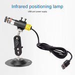 Luce di posizionamento laser con alimentazione USB con supporto, 100wm Dot, 100wm Line, 100wm Cross, 200wm Dot, 200wm Line, 200wm Cross