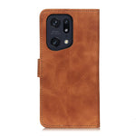 KHAZNEH Custodia per telefono in pelle con trama retrò, For OPPO Find X5 Pro, For TCL 30 5G / 30+ 5G, For Wiko Y52