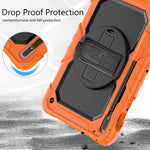Custodia in silicone + tablet PC con tracolla, For Samsung Galaxy Tab S8 11 inch SM-X700, For Samsung Galaxy Tab S8+ 12.4 inch SM-X800