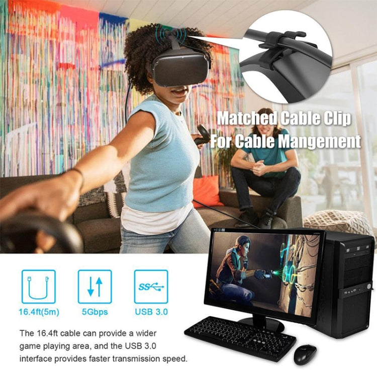 Cavo USB-C 3.2 Gen1 a gomito per Oculus Quest 1/2 3m