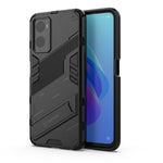 Punk Armor PC + Custodia per telefono in TPU con supporto, For OPPO A36 4G (China) / Realme 9i