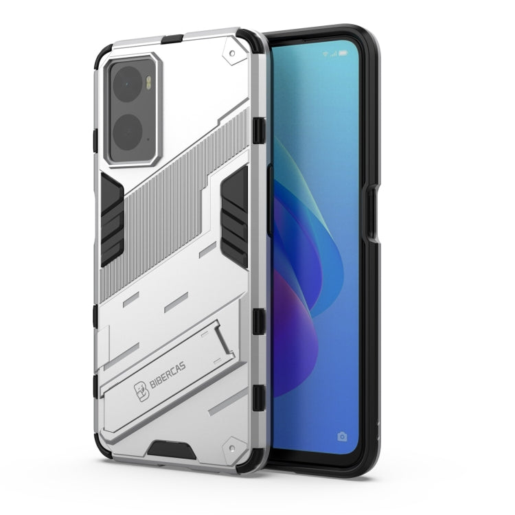Punk Armor PC + Custodia per telefono in TPU con supporto, For OPPO A36 4G (China) / Realme 9i