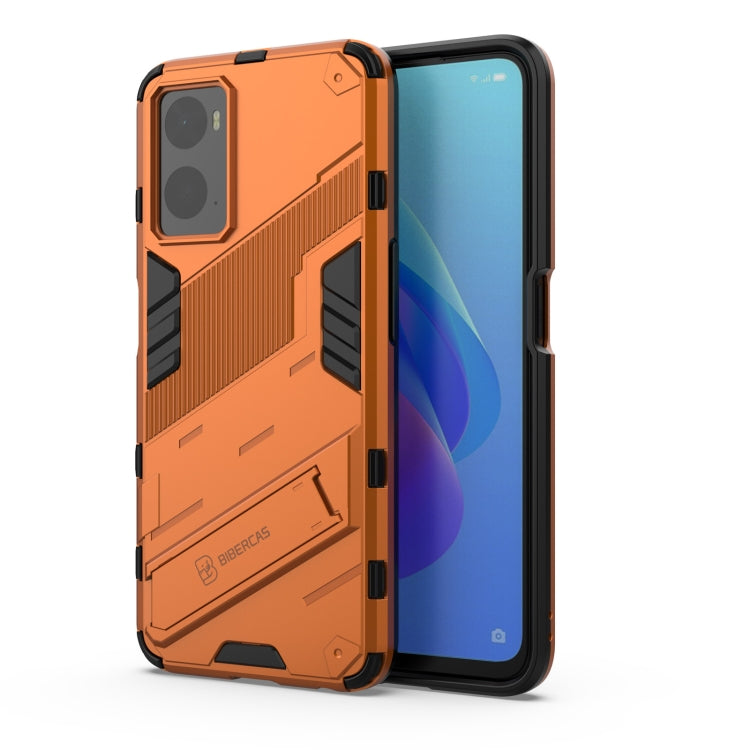 Punk Armor PC + Custodia per telefono in TPU con supporto, For OPPO A36 4G (China) / Realme 9i