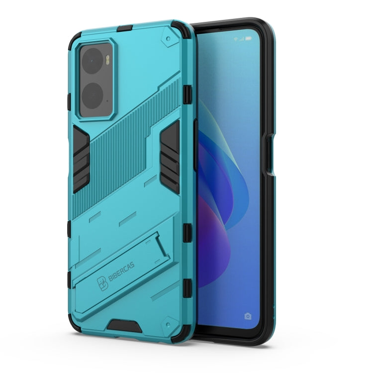 Punk Armor PC + Custodia per telefono in TPU con supporto, For OPPO A36 4G (China) / Realme 9i