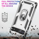 Custodia protettiva antiurto in TPU + PC con supporto girevole a 360 gradi, For Google Pixel 6A, For Google Pixel 7 Pro