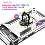 Custodia protettiva antiurto in TPU + PC con supporto girevole a 360 gradi, For Google Pixel 6A, For Google Pixel 7 Pro