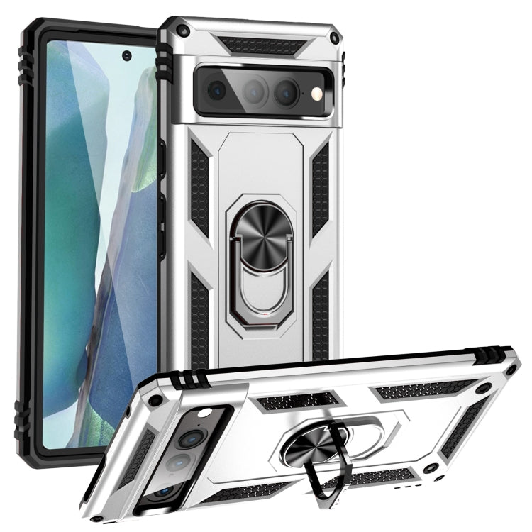 Custodia protettiva antiurto in TPU + PC con supporto girevole a 360 gradi, For Google Pixel 6A, For Google Pixel 7 Pro