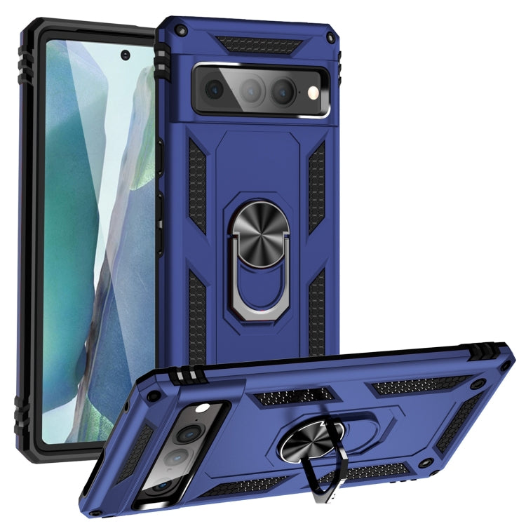 Custodia protettiva antiurto in TPU + PC con supporto girevole a 360 gradi, For Google Pixel 6A, For Google Pixel 7 Pro