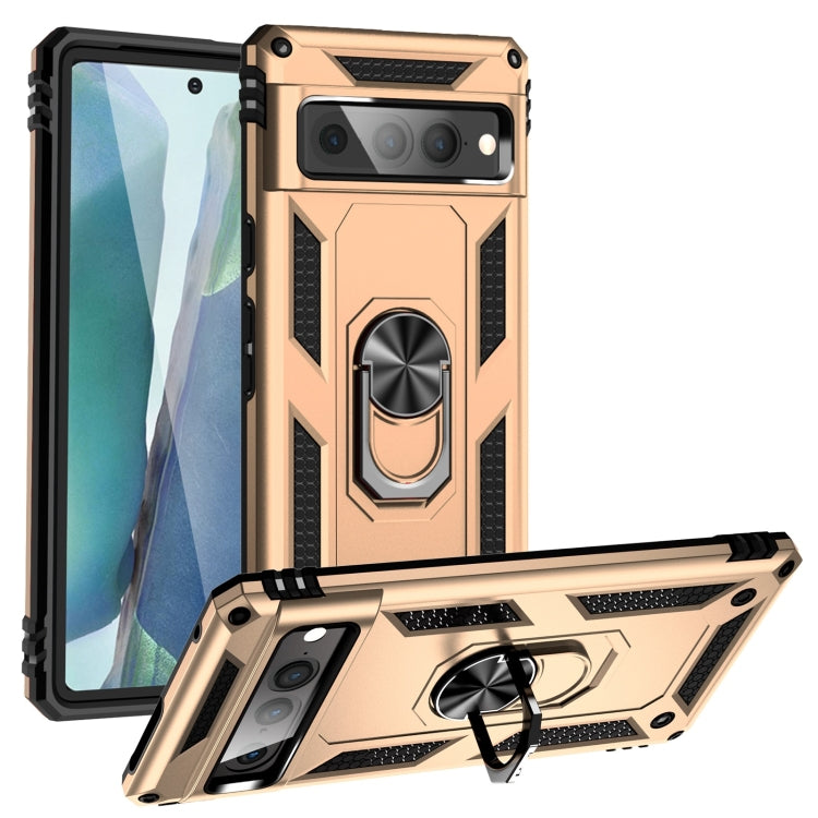 Custodia protettiva antiurto in TPU + PC con supporto girevole a 360 gradi, For Google Pixel 6A, For Google Pixel 7 Pro