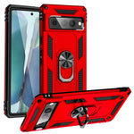Custodia protettiva antiurto in TPU + PC con supporto girevole a 360 gradi, For Google Pixel 6A, For Google Pixel 7 Pro