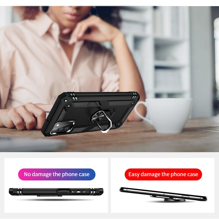 Custodia per telefono antiurto in TPU + PC con supporto, For Samsung Galaxy A03s US Version, For Samsung Galaxy A23